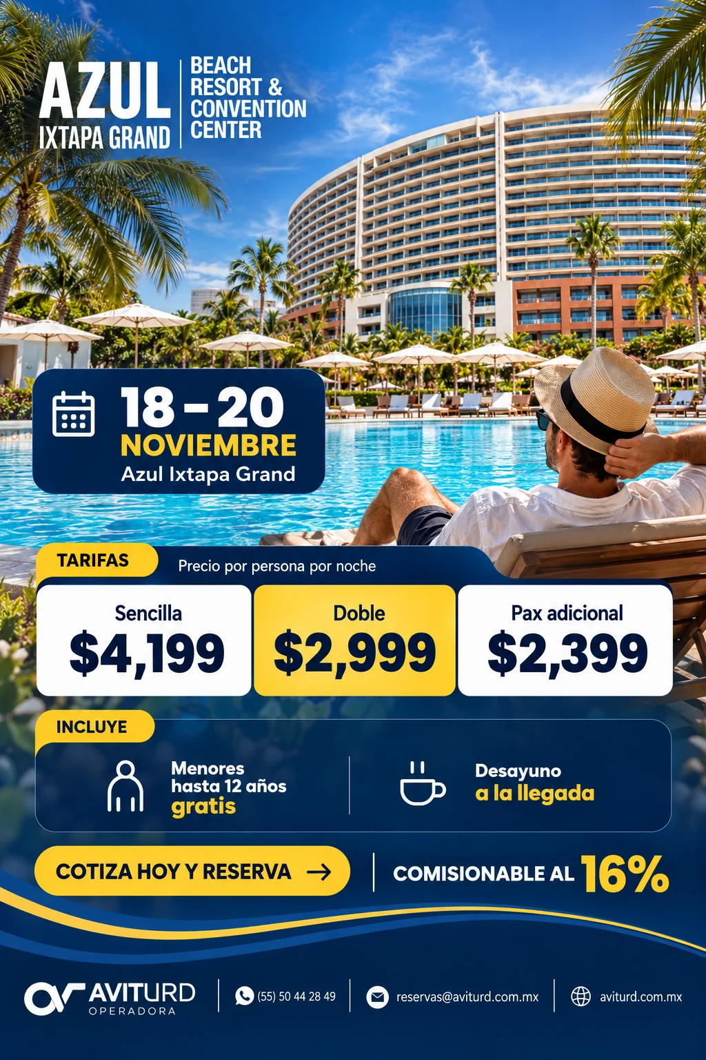 Azul Ixtapa Grand · arte promocional completo de AVITURD