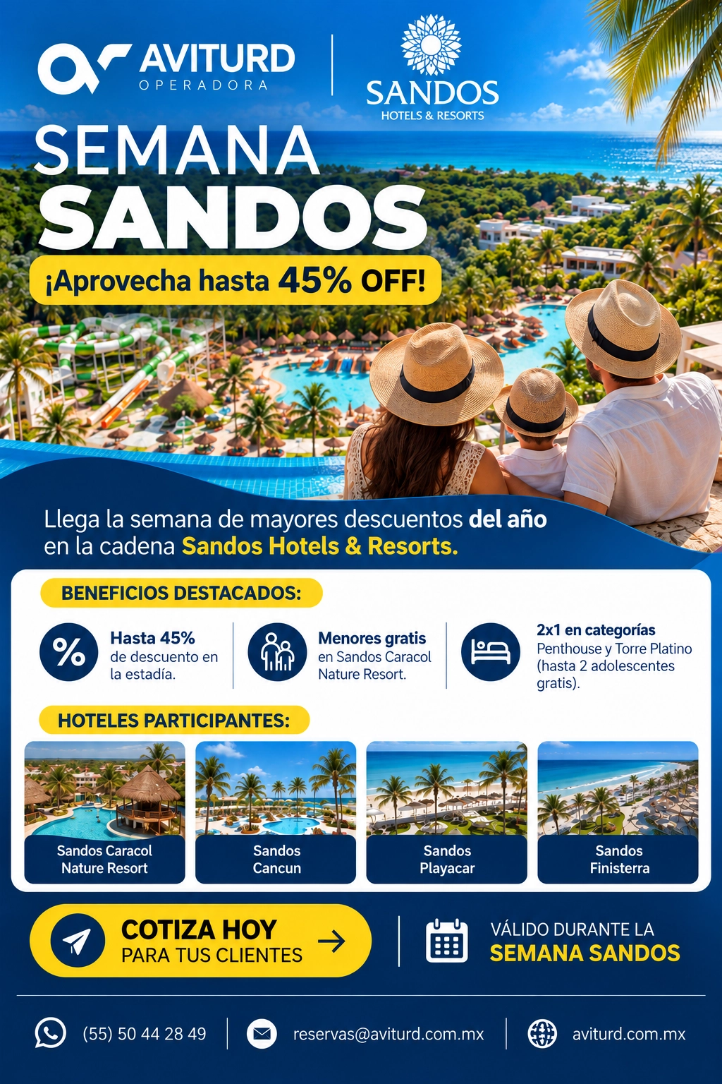 Semana Sandos · arte promocional completo de AVITURD